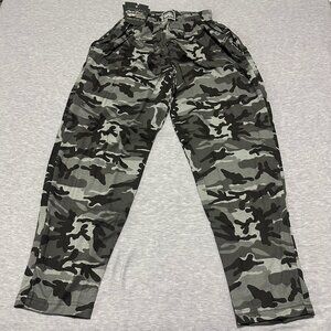 California Crazee Wear Pants Mens Small Camouflage Baggy Parachute MC Hammer USA